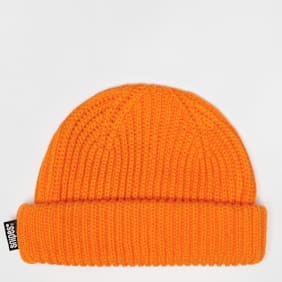 SNIPES Woven Flag Label Basic Fisherman Beanie orange