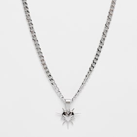 fainz Spike Heart Chain zilver