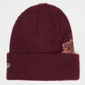 New Era Beanie WS Patch MLB Los Angeles Dodgers czerwony