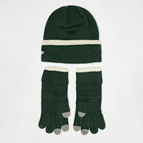 New Era Script Beanie Set (2 Piece) zielony