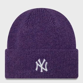 New Era Female Wide Cuff Beanie MLB New York Yankees dgr viola