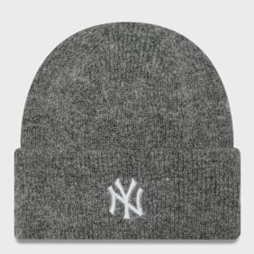 New Era Female Wide Cuff Beanie MLB New York Yankees grau