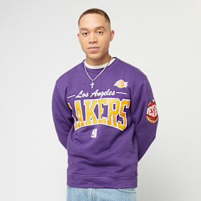Mitchell & Ness NBA Los Angeles Lakers There & Back Fleece Crew pourpre