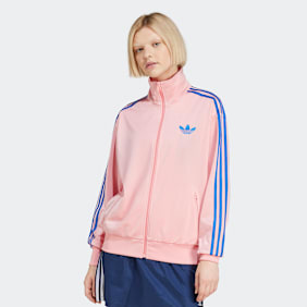 adidas Originals Losse Firebird Trainingsbroek lichtroze
