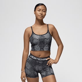 Jordan Sport All Over Print Cropped Tanktop schwarz
