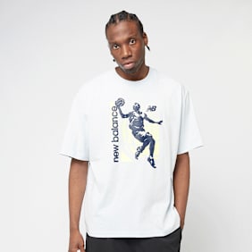 New Balance Hoops Graphic Vintage T-Shirt azul