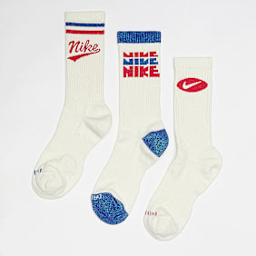 Nike 3 PACK - Everyday Plus Crew Lifestyle 144 blanco