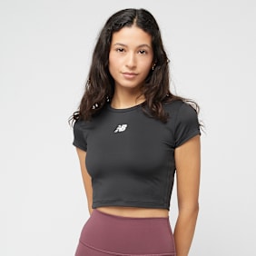 New Balance Harmony Fitted T-Shirt zwart