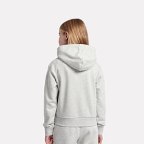 New Balance French Terry Stacked Logo Hoodie gris