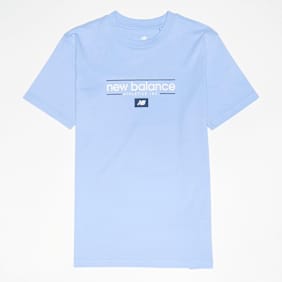 6PM Linear Athletics Graphic Tee bleu