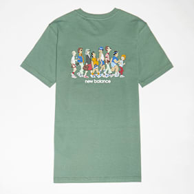 New Balance Back Graphic Queue Tee vert