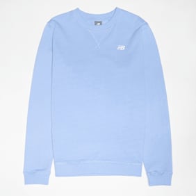 New Balance French Terry Small Logo Crew bleu
