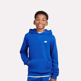New Balance French Terry Small Logo Hoodie bleu
