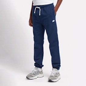 New Balance French Terry Small Logo Jogger niebieski