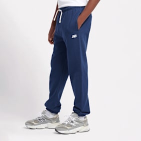 New Balance French Terry Small Logo Jogger niebieski