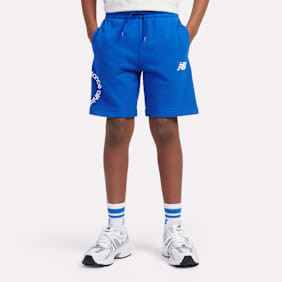 New Balance Circular Logo Graphic Short bleu