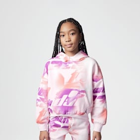 Jordan Triple Team All Over Print Hoodie lichtroze