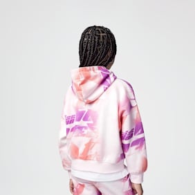 Jordan Triple Team All Over Print Hoodie różowy