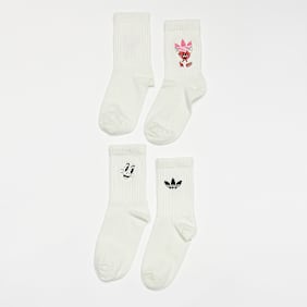 adidas Originals Chaussettes Crew Nelson Valentine (2 Pack) blanc
