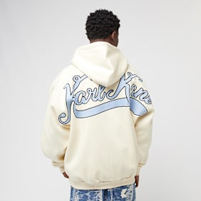 Karl Kani Chest Signature Os Full Zip Diner Hoodie bež