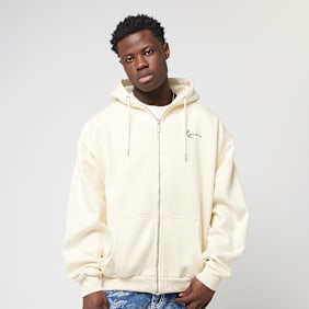 Karl Kani Chest Signature Os Full Zip Diner Hoodie bež