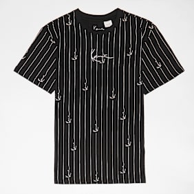 Karl Kani Signature  Pinstripe Oversized Tee Junior schwarz