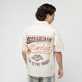 Smoke Rise Western Short Sleeve Rodeo Shirt bege