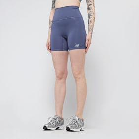 New Balance Script High Rise Short blauw