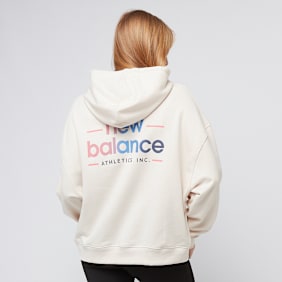 New Balance Multi Color Logo Hoodie beige