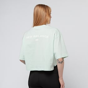 New Balance Reimagined Oversized Waist T-Shirt verde