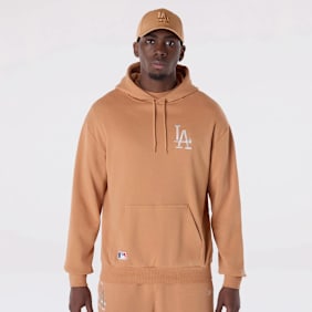 New Era MLB League Essential Oversized Hoodie Los Angeles Dodgers bege