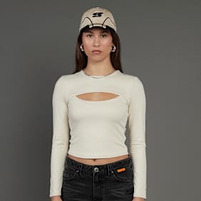 SNIPES S Cube Cut Out Longsleeve beige