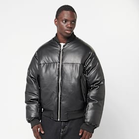 FAVELA Vegan Leather Basic Bomber preto
