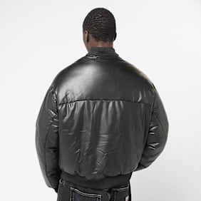 FAVELA Vegan Leather Basic Bomber czarny