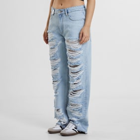 2Y STUDIOS Auran Ripped Baggy Jeans niebieski