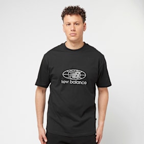 New Balance Reflective Globe Graphic Tee noir