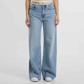 2Y STUDIOS Ria Open Hem Low Waist Baggy Jeans blu