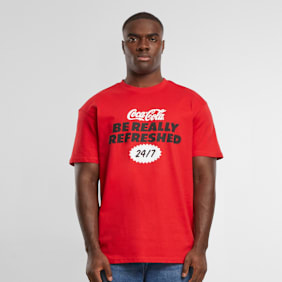 Upscale by Mister Tee Coca Cola Refreshed Oversize Tee czerwony