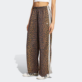 adidas Originals Wide Leg Satin Joggers braun