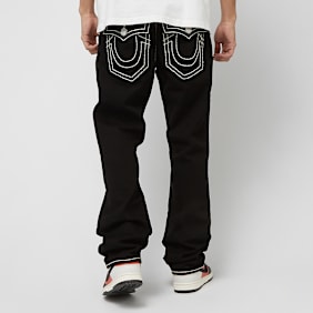 True Religion Ricky Relaxed Straight Jeans nero
