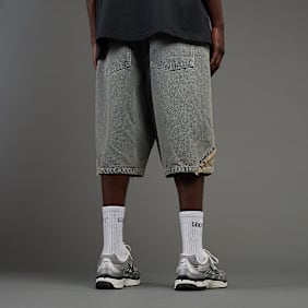 SNIPES S Cube Inside Out Baggy Denim Shorts blu