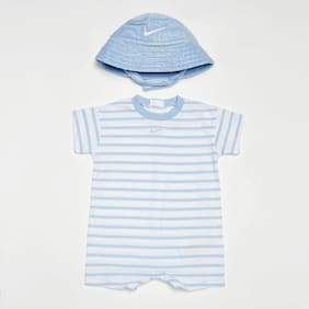 Nike Towel Terry Short Sleeve Romper bleu