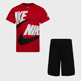 Nike   Sportswear High Brand Read Cargo Shorts Set (2 Piece) czerwony
