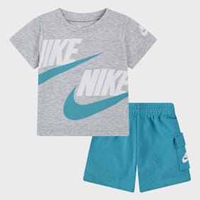 Nike Sportswear High Brand Read Cargo Shorts Set (2 Piece) gris
