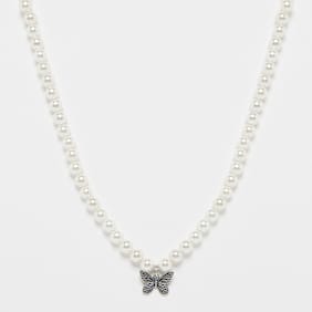 fainz 925 Butterfly Pearl Chain zilver