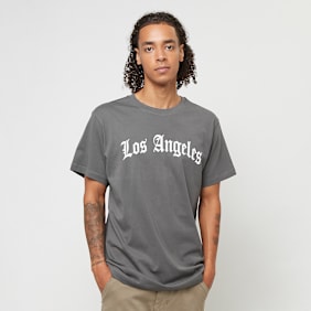 Mister Tee Los Angeles Wording Tee cinzento