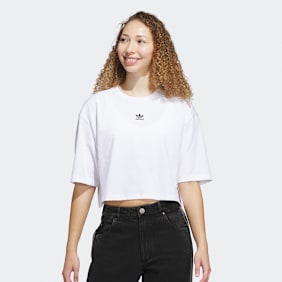 adidas Originals Essentials Crop T-Shirt wit