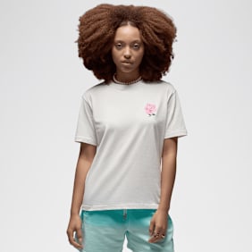 Jordan Girlfriend Graphics Tee Rose wit