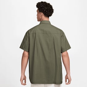 Nike Club Shortsleeve Button Oversize Shirt zielony