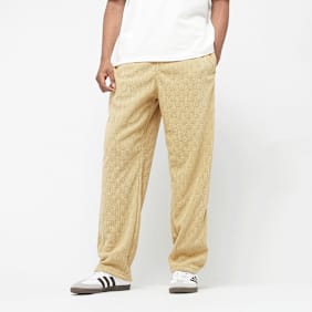 Urban Classics Jacquard Velvet Wide Sweatpants beige